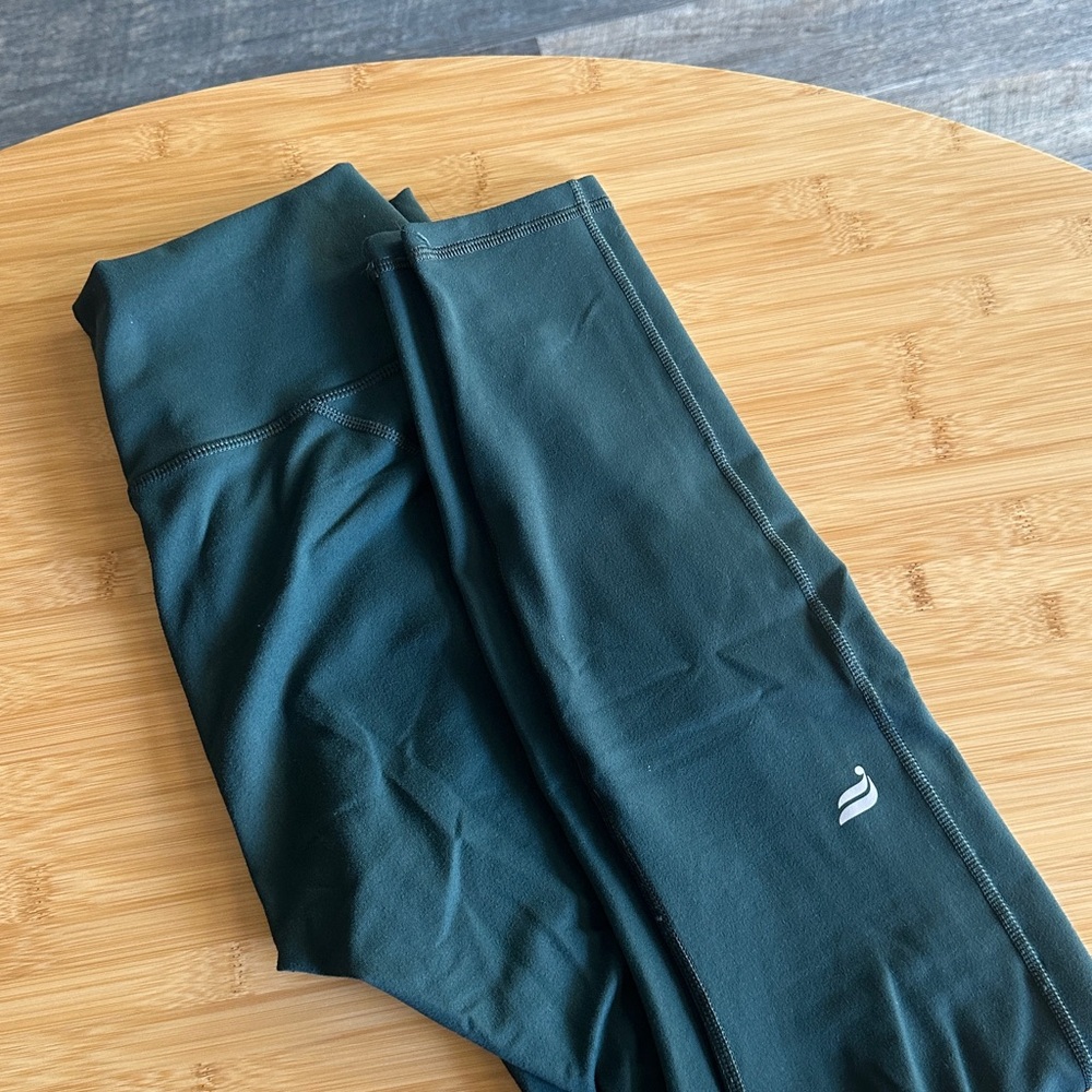 Fabletics Dark Green Athletic Leggings Size Small